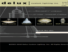 Tablet Screenshot of deluxcustomlighting.com
